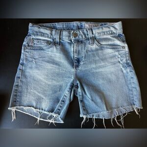 Ag Adriano Goldschmied Light Blue Jean Shorts